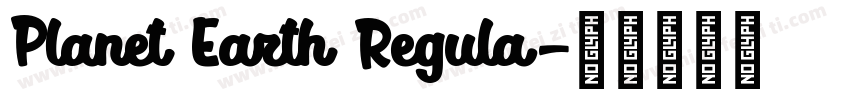 Planet Earth Regula字体转换
